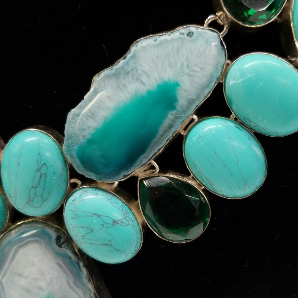 Gemstone Statement Necklace - image 6